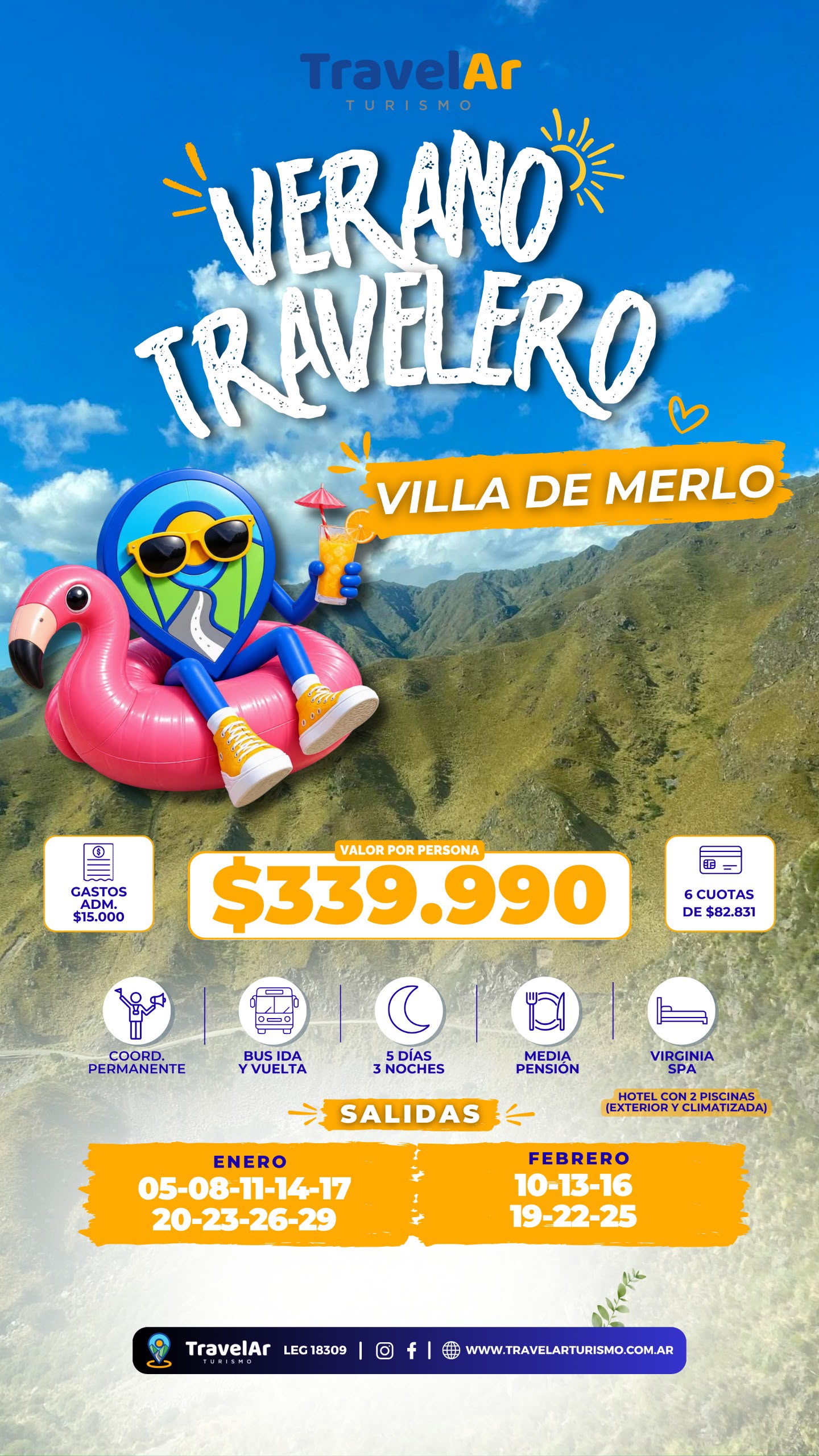 Villa de Merlo Verano Travelero