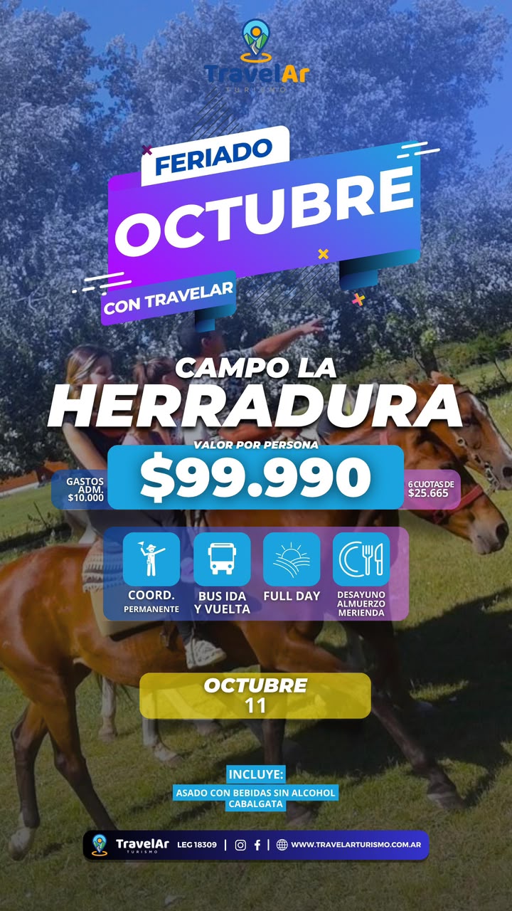 Campo La Herradura Feriado Octubre
