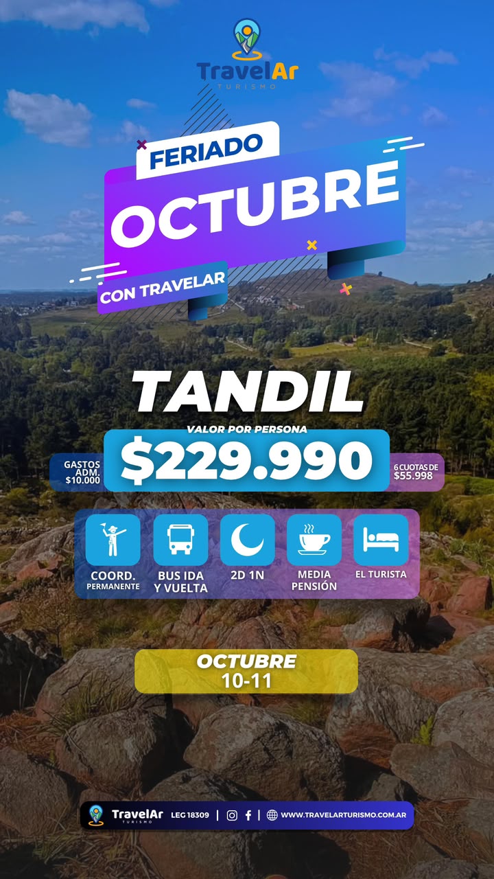 Tandil Feriado Octubre