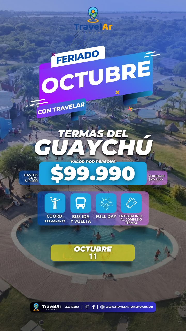 Termas del Guaychú Feriado Octubre