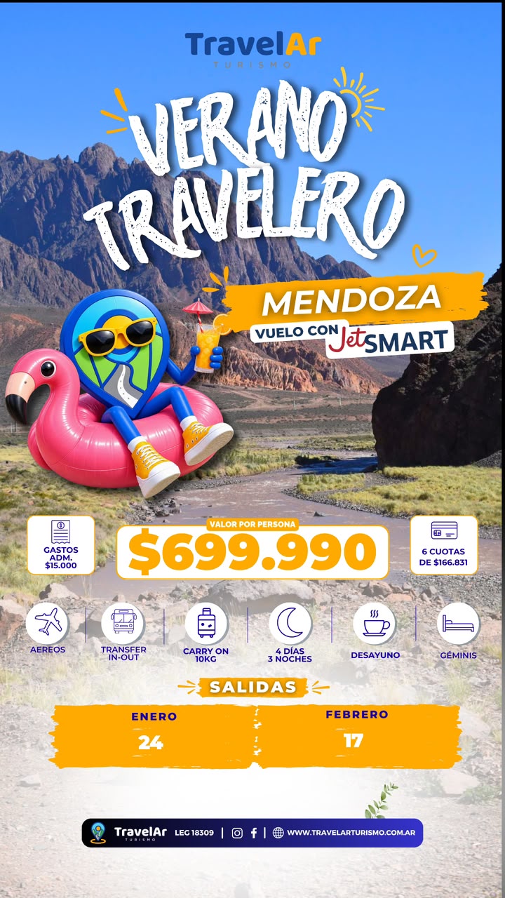 Mendoza Verano Travelero JetSMART