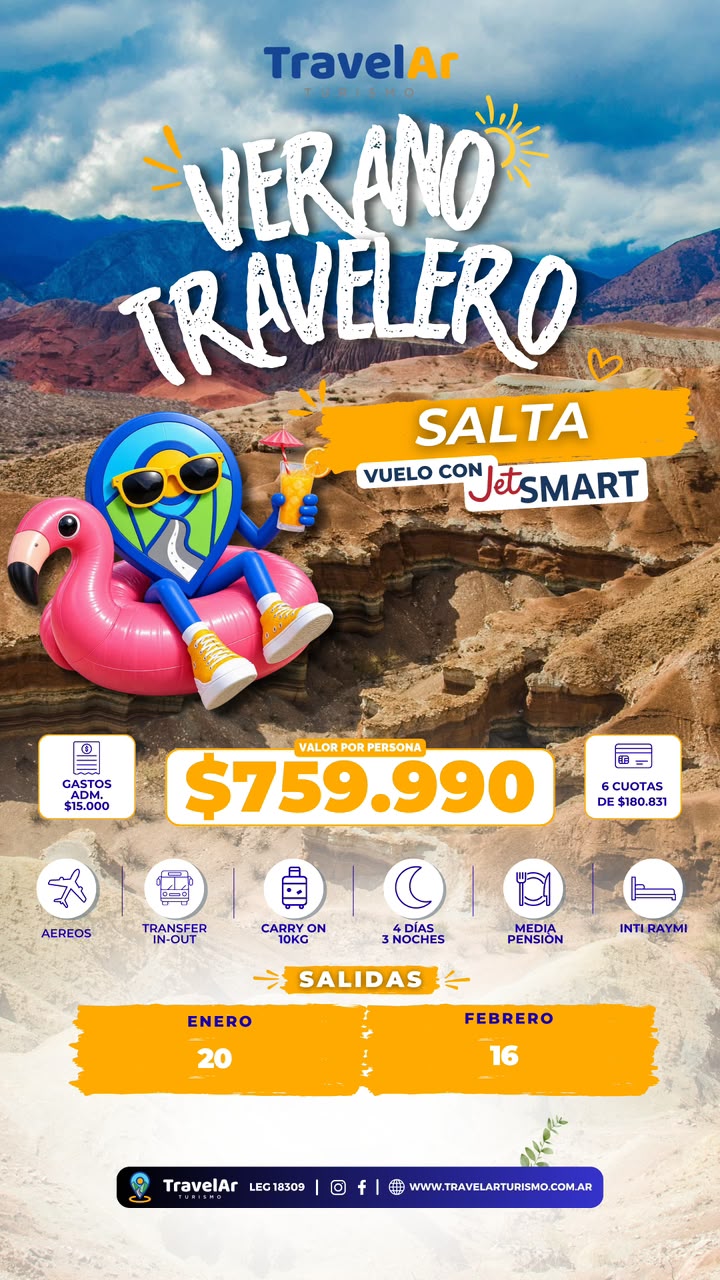 Salta Verano Travelero JetSMART