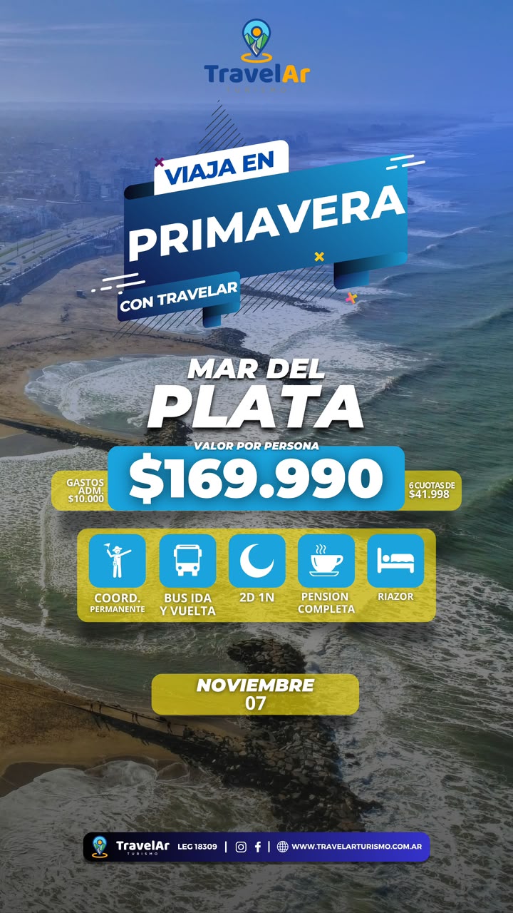 Mar del Plata Primavera (2D / 1N)