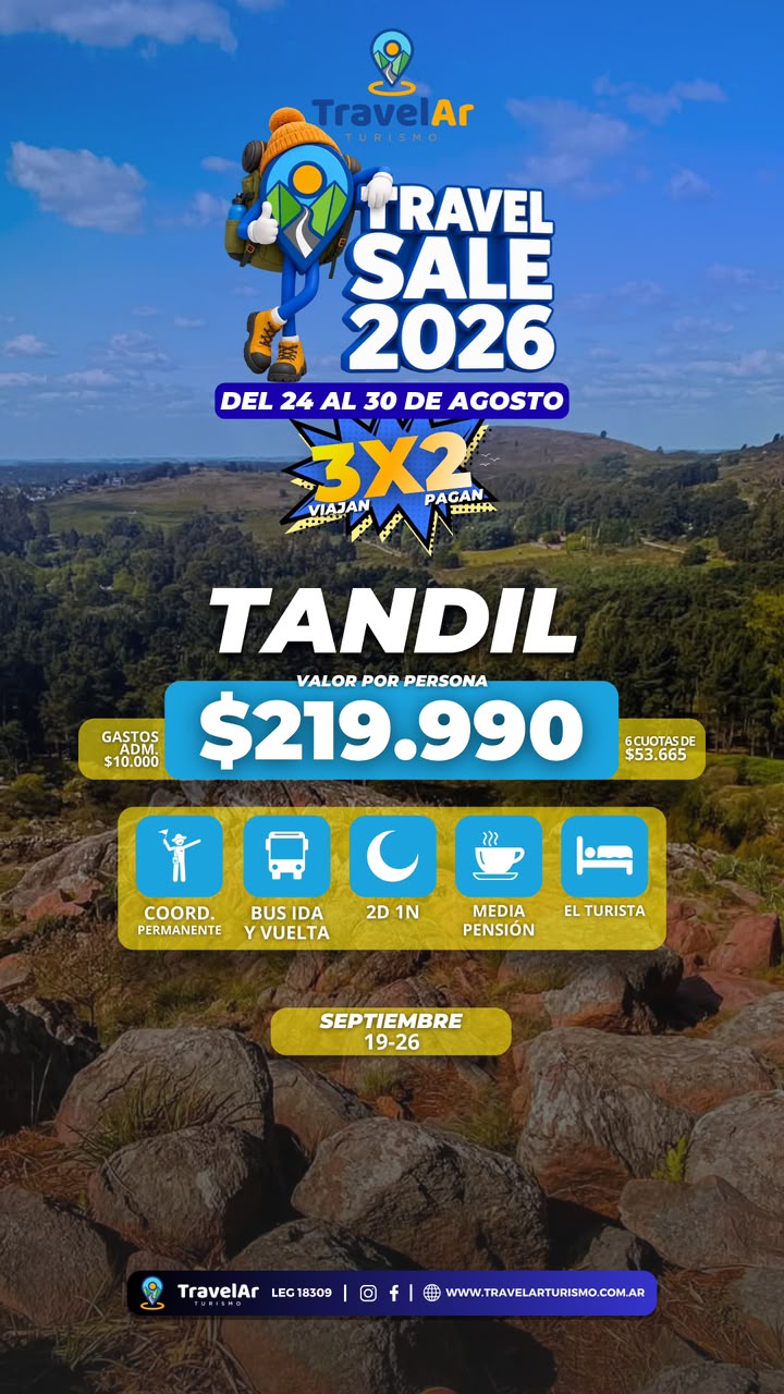 Tandil Travel Sale