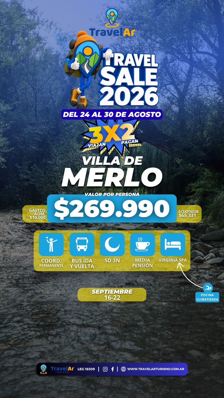 Villa de Merlo Travel Sale