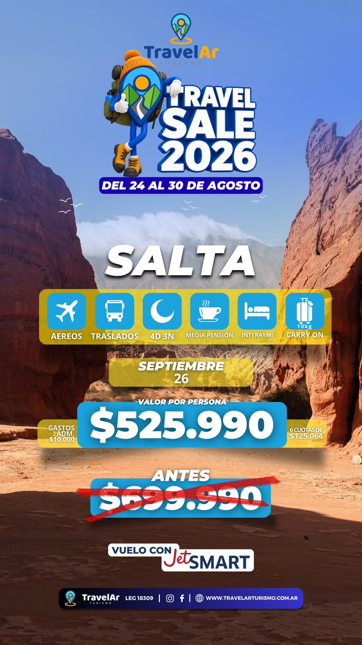 Salta JetSMART Septiembre