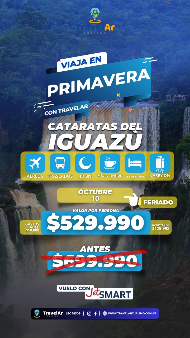 Cataratas del Iguazú JetSMART Primavera