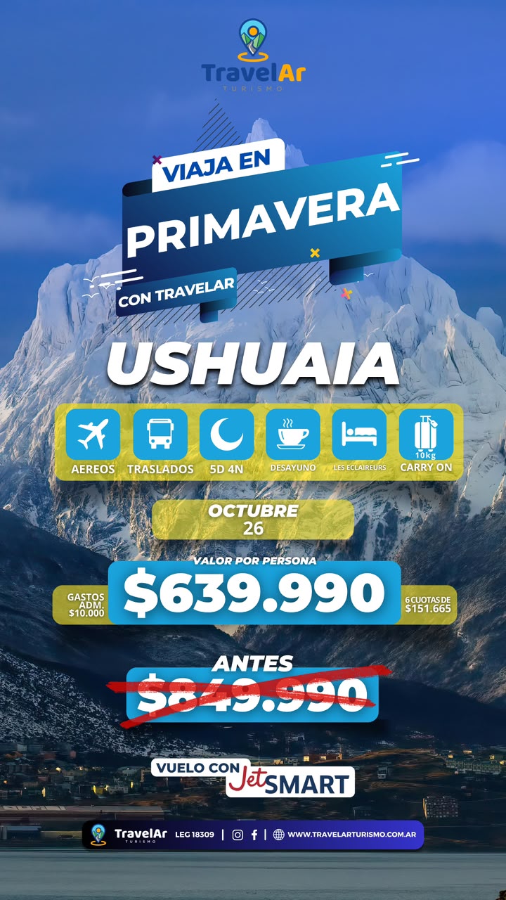Ushuaia JetSMART Primavera