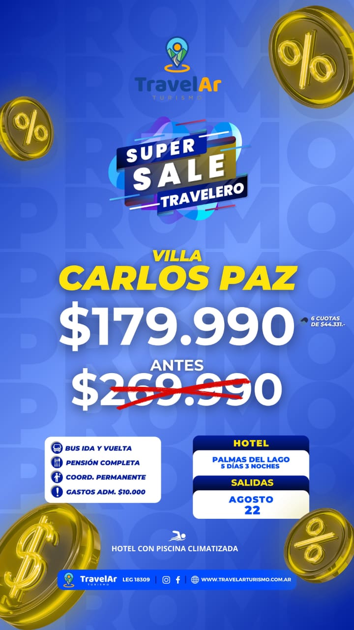Villa Carlos Paz Super Sale