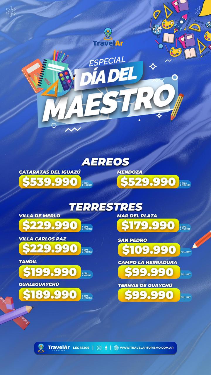 Mendoza Aéreo Día del Maestro